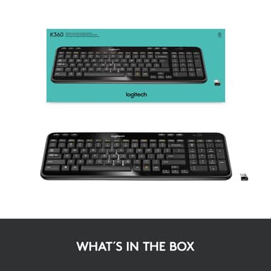 Logitech K360 trådløst tastatur