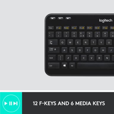 Logitech K360 trådløst tastatur