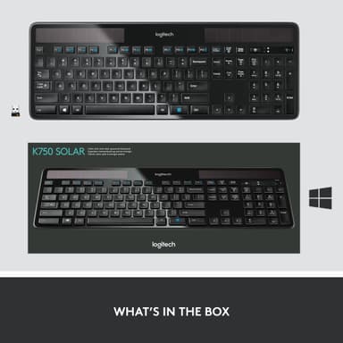 Logitech K750 trådløst solcelle-tastatur