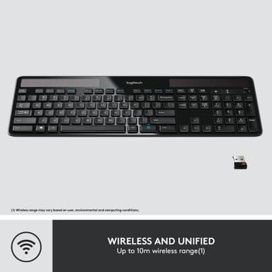 Logitech K750 trådløst solcelle-tastatur