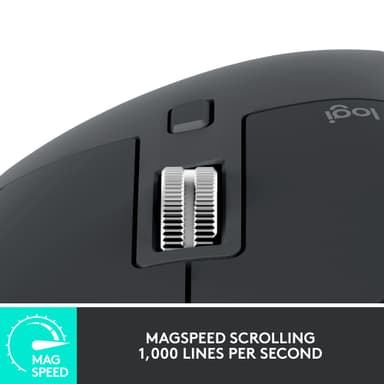 Logitech MX Master 3S trådløs mus (grafitt)