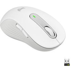 Logitech Signature M650 Left Large Wireless Mouse (hvit)