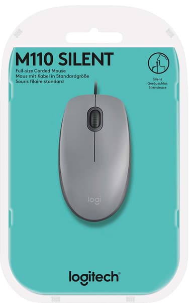 Logitech M110 Silent datamus (grå)