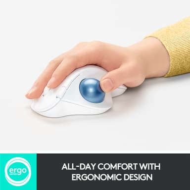 Logitech Ergo M575 mus (hvit)