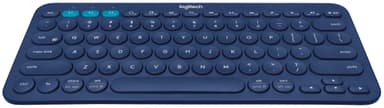 Logitech K380 Bluetooth tastatur (blå) Mus og tastatur Mini Bluetooth tastatur enkel kobling til bl.a. Android og