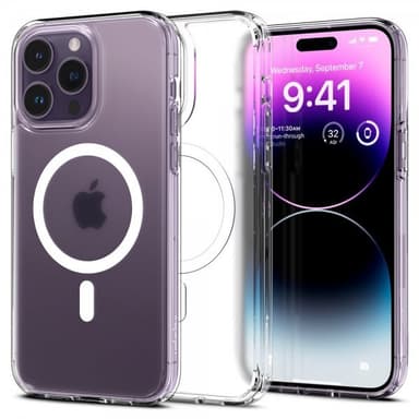 Spigen iPhone 14 Pro Deksel Ultra Hybrid MagFit Frost Clear