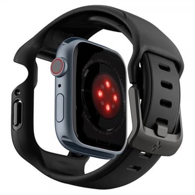 Spigen Apple Watch 45mm Deksel med ArmbÃ¥nd Liquid Air Pro Svart