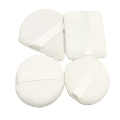 Powder Puffs 4-pak Hvit