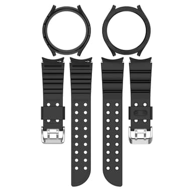 INF Silikon armbånd Sort Samsung Galaxy watch5/watch4 (40 mm)
