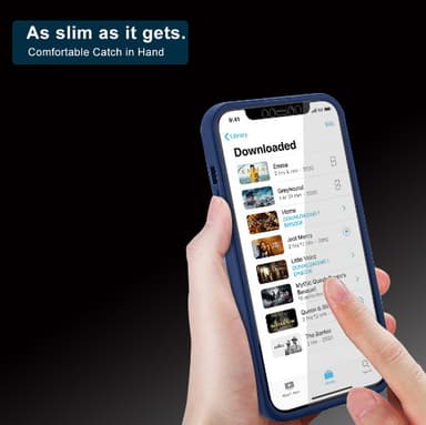 Veske Innebygd skjermbeskytter Blå iPhone 14 Pro Max