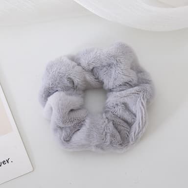 Hår Scrunchy Hair Tie Grå
