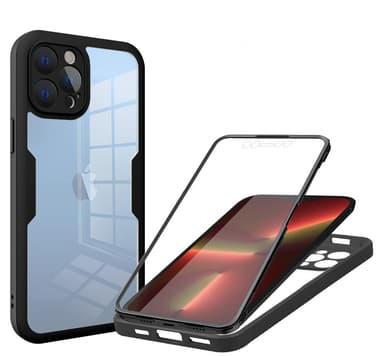 Veske Innebygd skjermbeskytter Svart iPhone 13 Pro Max