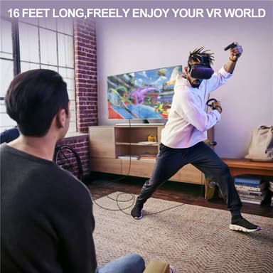 Type-C til Type-C Link-kabel Mørk grå 5 m Oculus Quest 1/2