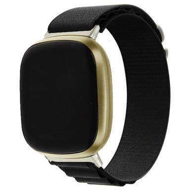 Klokkerem Nylon Sort Fitbit Versa 1/2