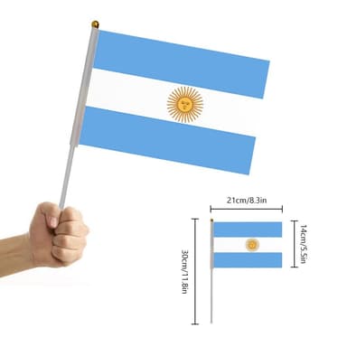 2022 World Cup flagg Argentina 5-Pack Flerfarget