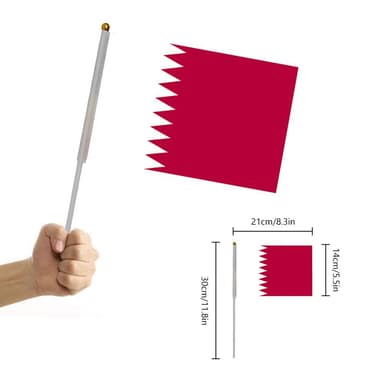 2022 World Cup flagg Qatar 5-Pack Flerfarget