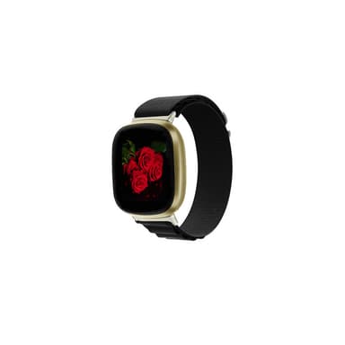 Klokkerem Nylon Sort Fitbit Versa 1/2