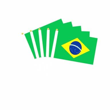 2022 World Cup flagg Brasil 5-Pack Flerfarget