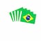 2022 World Cup flagg Brasil 5-Pack Flerfarget