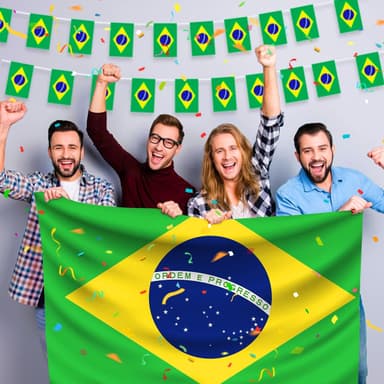 2022 World Cup Bunting Banner Brasil Flerfarget