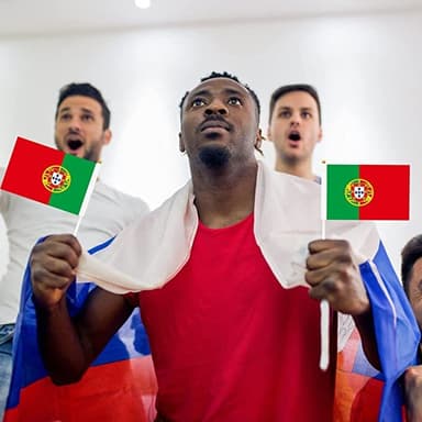 VM-flagg 2022 Portugal 5-Pack Flerfarget