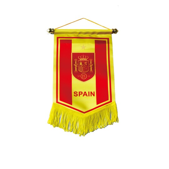 Spanias hengende flagg-VM Flerfarget 20x30 cm