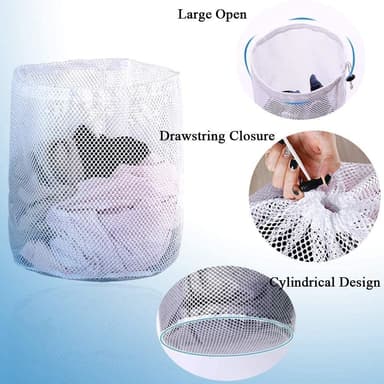 Snøring Mesh vaskeposer 4-pak Hvit 30x35 cm
