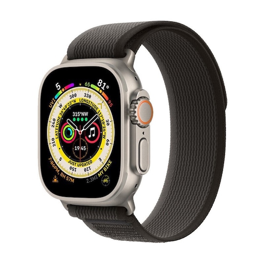 Tactik nylon armbånd Apple Watch Ultra (49mm) - Blackroom Grey