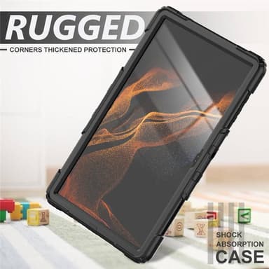 Hybrid deksel med skulderstropp Samsung Galaxy Tab S8 Ultra 14.6 - Sor