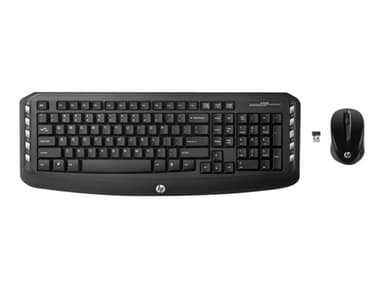 HP Wireless Classic Desktop - tastatur- og mussett - Dansk/Finsk/Norsk/Svensk
