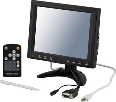 8"" TFT-färgskärm, touchscreen, fjärr, penna, ljud, USB, VGA