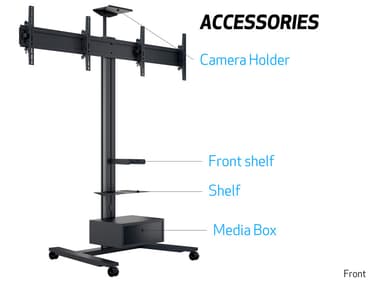 Multibrackets 5358 digitalskiltmontering 152,4 cm (60") Sort