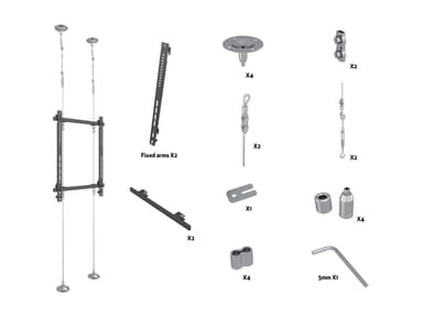 Multibrackets 6959 digitalskiltmontering 165,1 cm (65") Sort