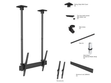 Multibrackets 5785 digitalskiltmontering 2,54 m (100") Sort