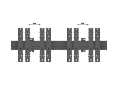 Multibrackets 5020 digitalskiltmontering 139,7 cm (55") Sort