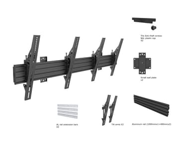 Multibrackets 4061 digitalskiltmontering 165,1 cm (65") Sort