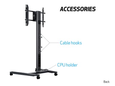 Multibrackets 5310 digitalskiltmontering 2,03 m (80") Sort