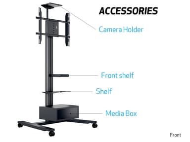 Multibrackets 5310 digitalskiltmontering 2,03 m (80") Sort
