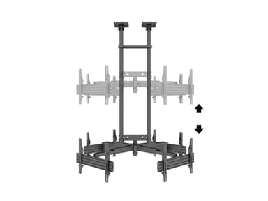 Multibrackets 8878 digitalskiltmontering 190,5 cm (75") Sort