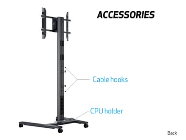 Multibrackets 5334 digitalskiltmontering 2,03 m (80") Sort