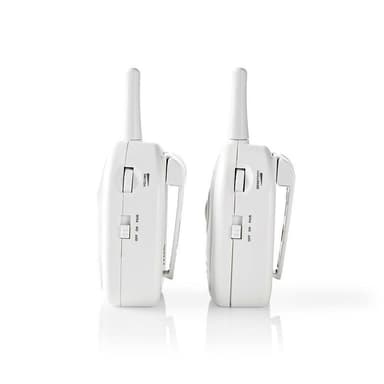 Nedis Audio Baby Monitor | FHSS (Frequency-Hopping Spread Spectrum) | Område: 300 m | Batteri drevet / Nettstrøm drevet | Grå / Hvit