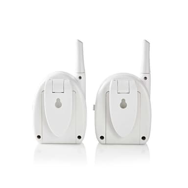 Nedis Audio Baby Monitor | FHSS (Frequency-Hopping Spread Spectrum) | Område: 300 m | Batteri drevet / Nettstrøm drevet | Grå / Hvit