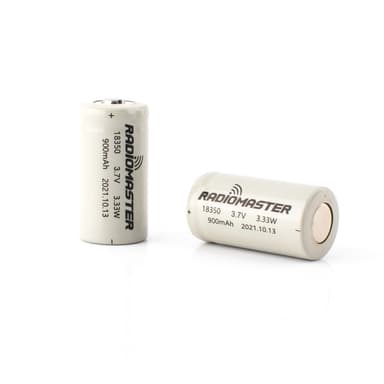 RadioMaster 900mah 3.7V Li-Ion 18350 2stk