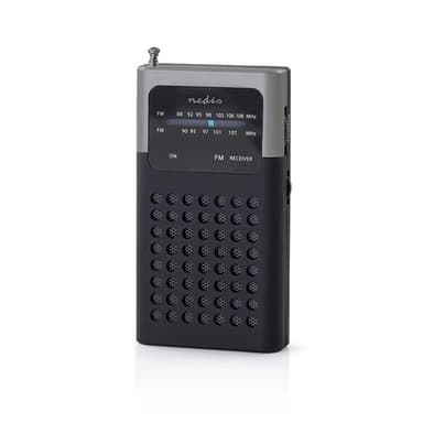 FM-Radio | 1,5 W | Lommestørrelse | Sort/grå