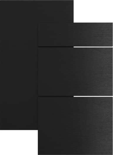 Epoq sidepanel høyskap til kjøkkenet 211 cm Edge Black Ash
