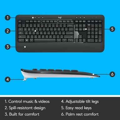 Logitech MK540 tastatur og mus