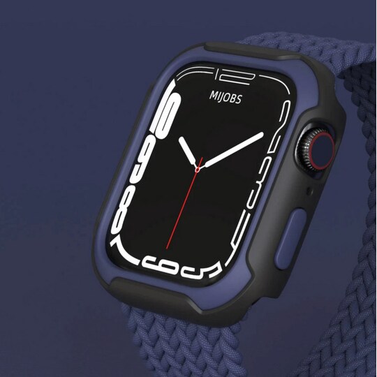 Beskyttelsesveske Silikon/TPU Mørke blå 44/45 mm Apple Watch SE/4/5/6/7/8