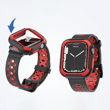Beskyttelsesveske Silikon/TPU rød 40/41 mm Apple Watch SE/4/5/6/7/8