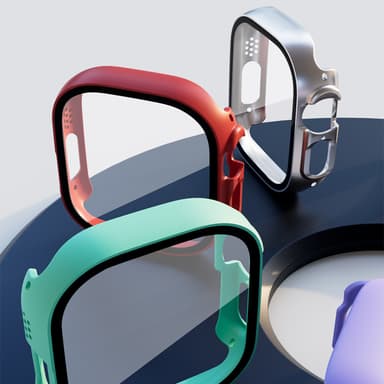 Veske bygget i herdet glass Sort 49 mm Apple Watch Series 8