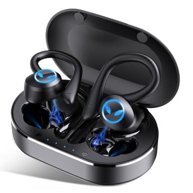 Trådløse Bluetooth-hodetelefoner Svart
